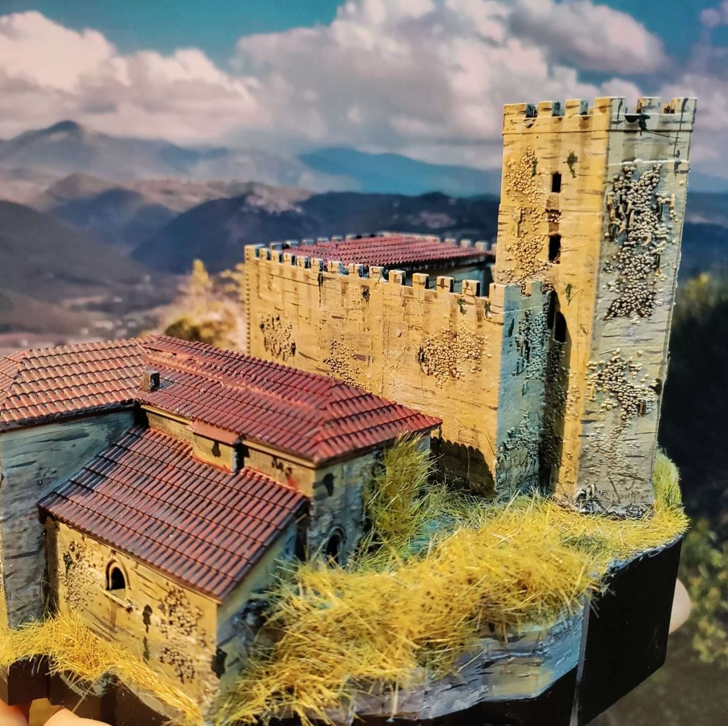 Modello in resina di un edificio storico da fotogrammetria